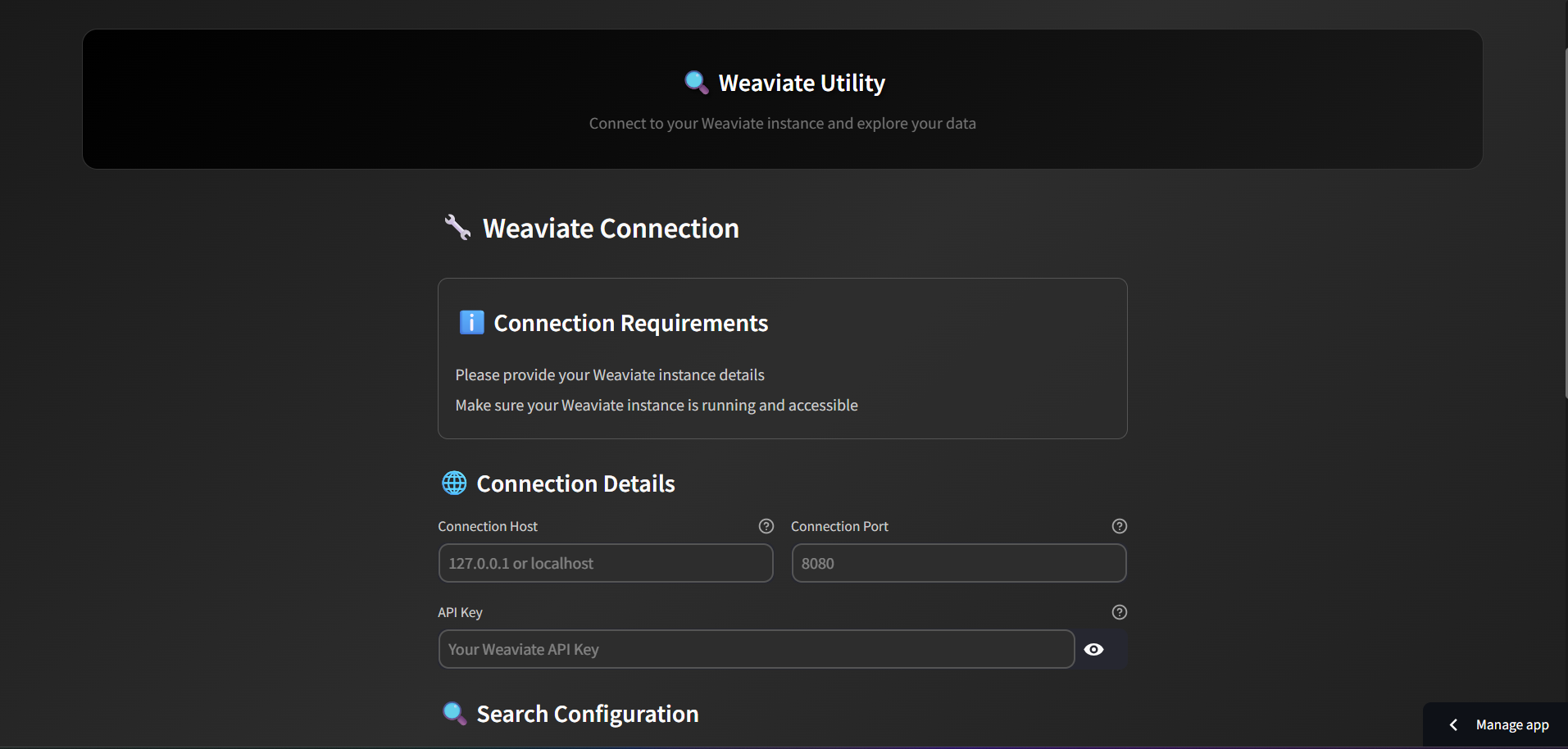 Weaviate Utility App